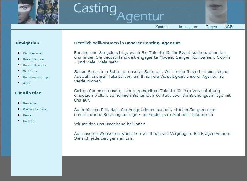 Casting-Agentur Projekt | Geld Verdienen