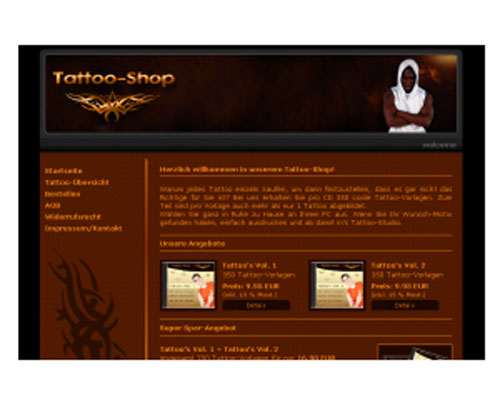 Tattoo-Shop Script | Webseite | Portal | Geld Verdienen